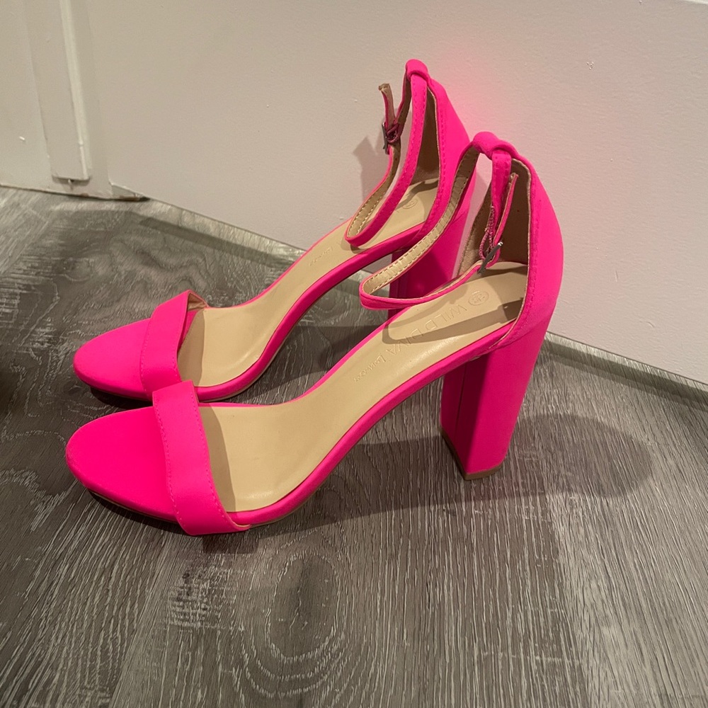 Hot pink heels